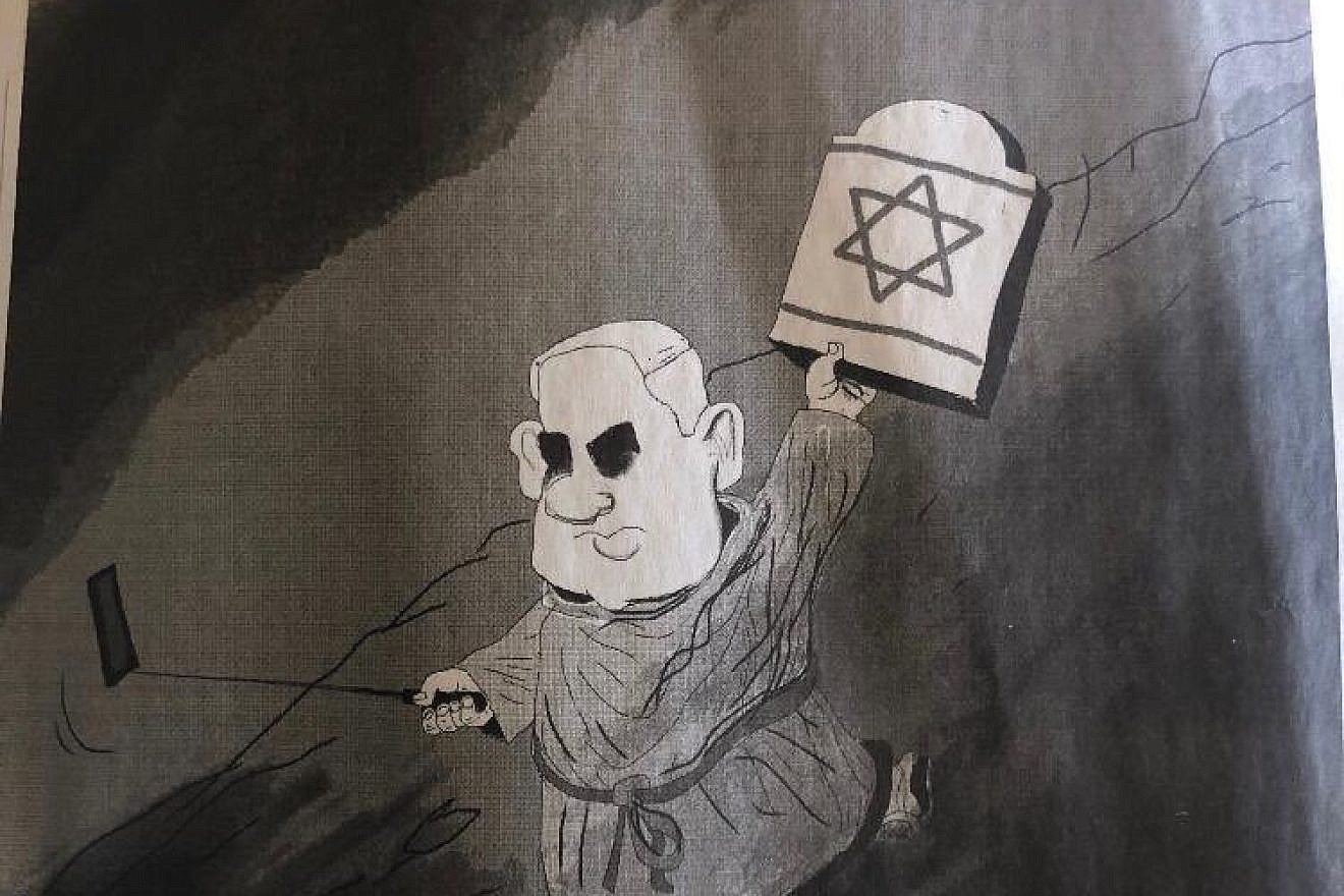 Despite apologizing on April 28 for running an anti-Semitic cartoon in its international edition on Aug. 25, 2019, “The New York Times” published another anti-Semitic cartoon in the same edition over the weekend. Credit: Twitter.