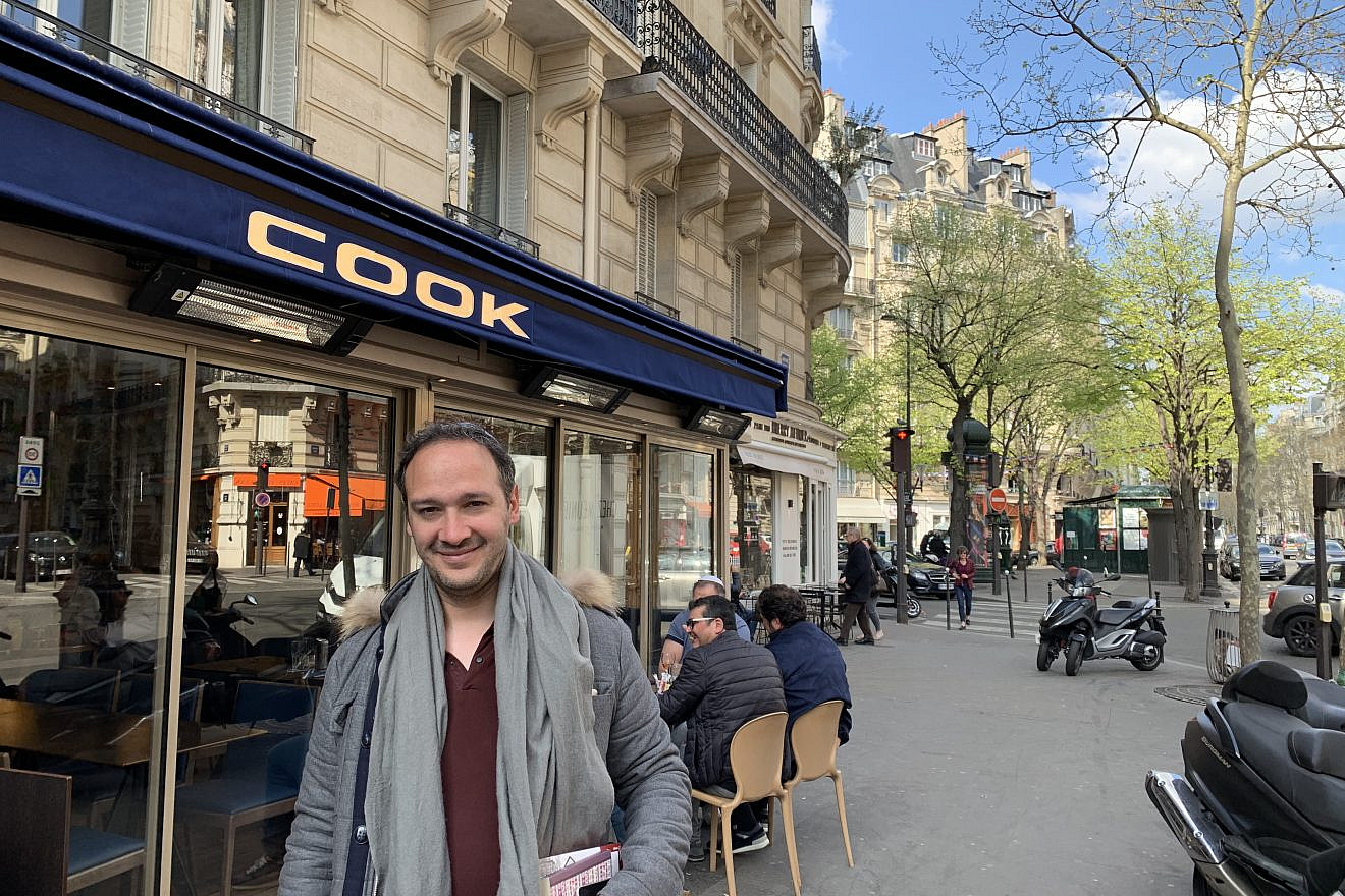 Michael Amsalem, a new immigrant to Israel, visits Paris for a wedding in the 7th arrondissement of Paris. Credit: Orit Arfa.