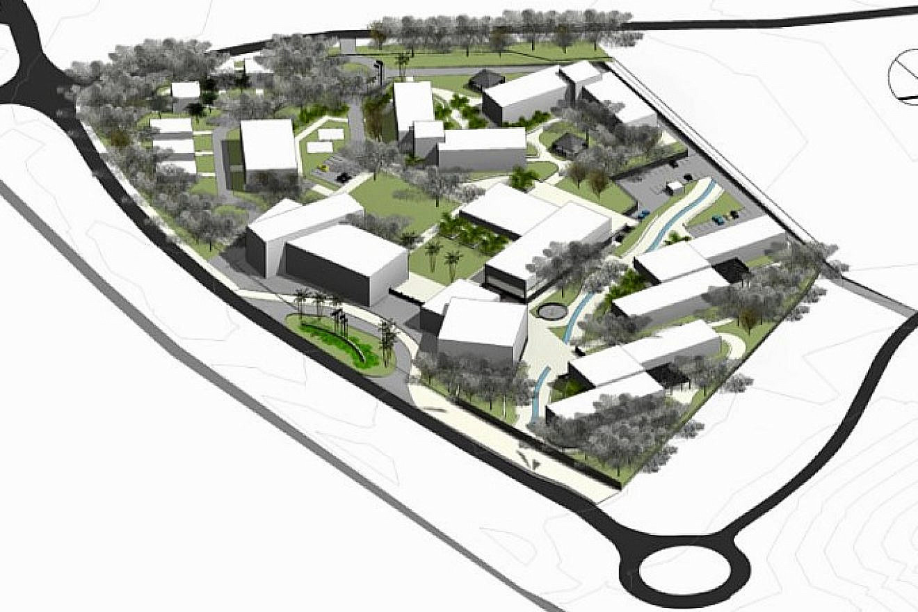 Blueprint for the 16-acre site of the new JNF Israel Education and Technology Center. Credit: JNF-USA.
