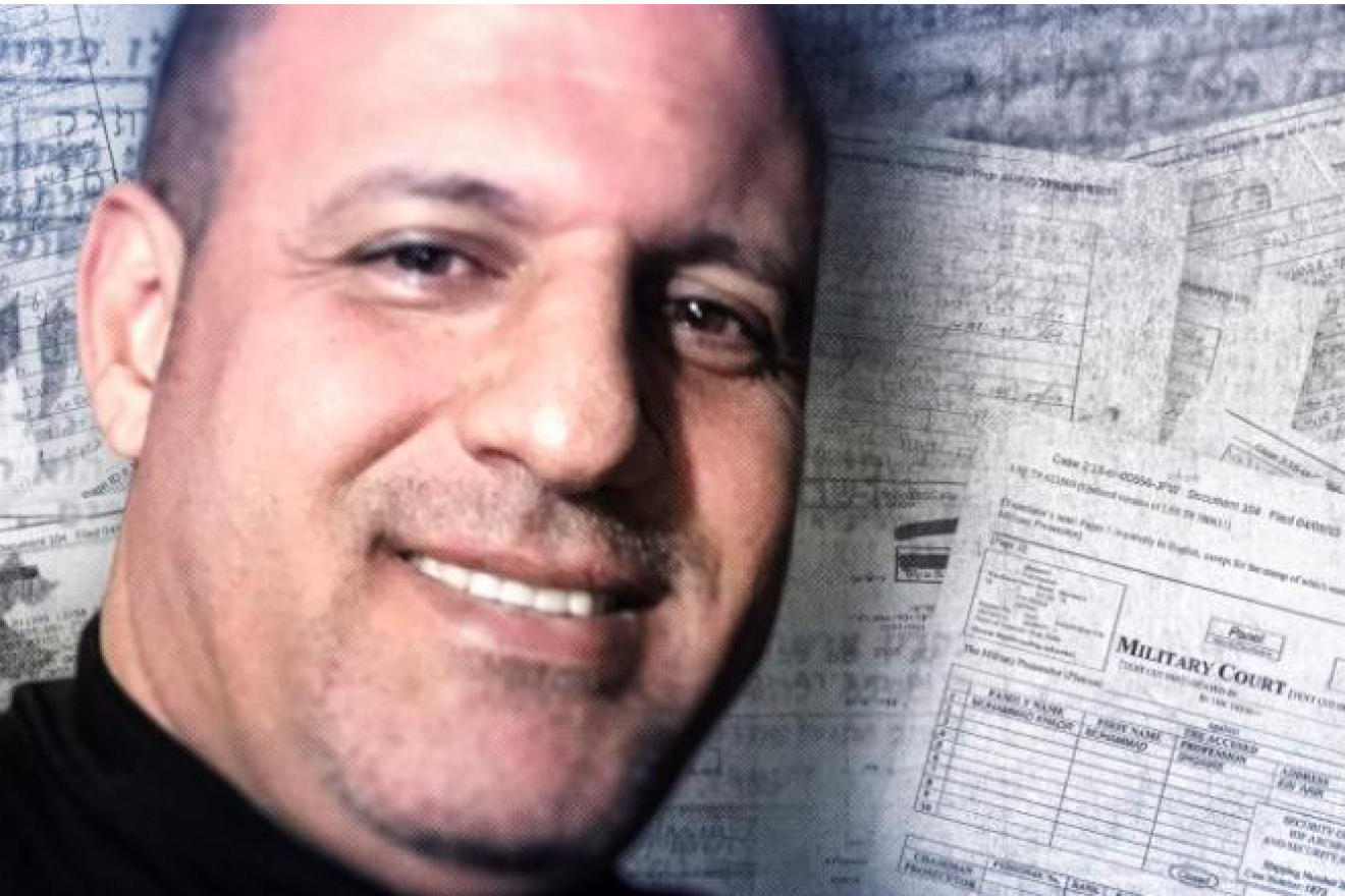 Palestinian American Vallmoe Shqaire, 51. Credit: Screenshot.