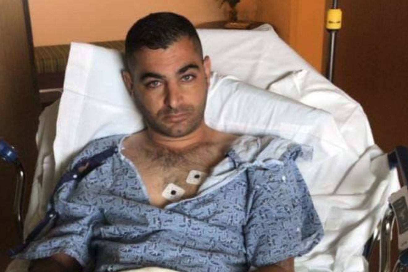 Almog Peretz was wounded while saving several children during a shooting in the midst of Shabbat-morning services on the last day of Passover at Chabad of Poway, Calif., on April 27, 2019. Source: Facebook.