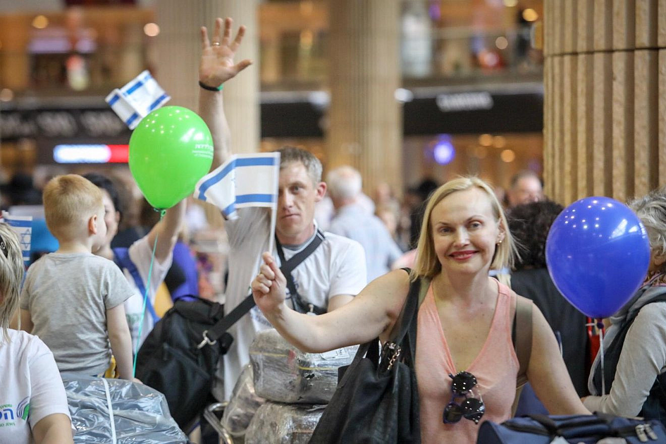 Just a few days before Israeli Independence Day, 220 Jews from Ukraine became new citizens of Israel on May 6, 2019, arriving on three separate flights organized by the International Fellowship of Christians and Jews (Keren L’Yedidut). Photo by Noam Moscowitz.