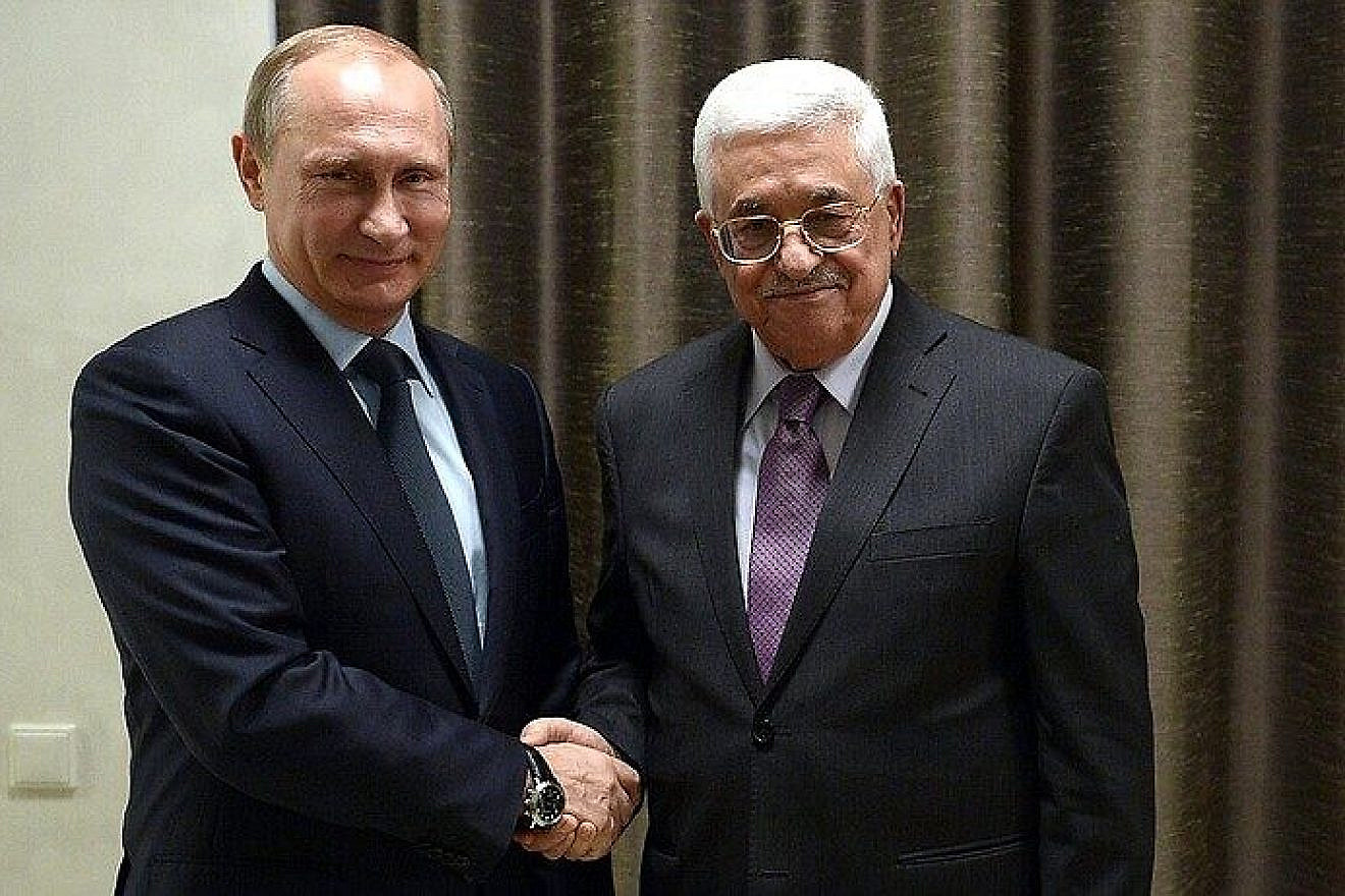 Russian President Vladimir Putin meets with Palestinian Authority leader Mahmoud Abbas. Credit: Kremlin.ru