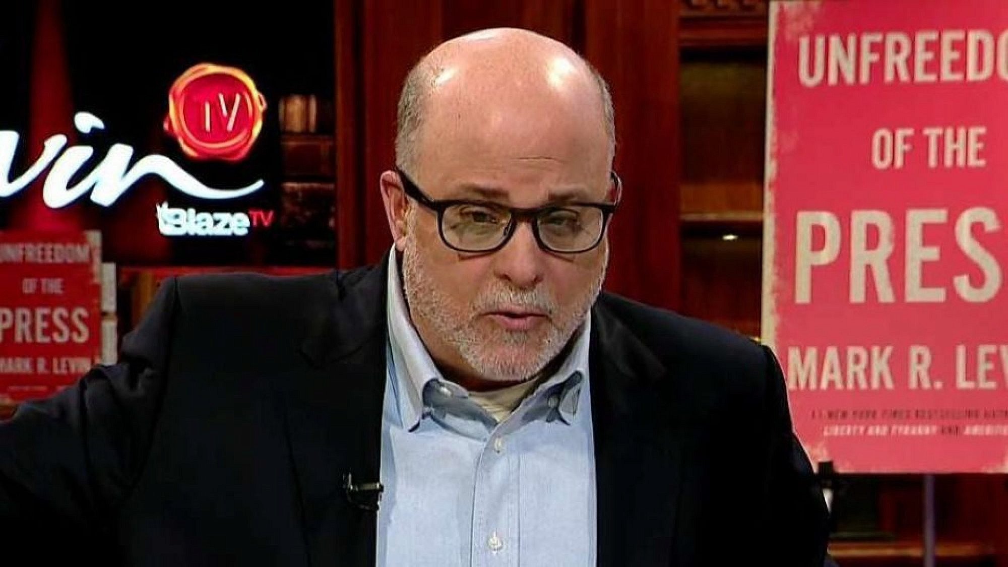 Conservative radio and TV personality Mark Levin on "Fox News." Source: Screenshot.