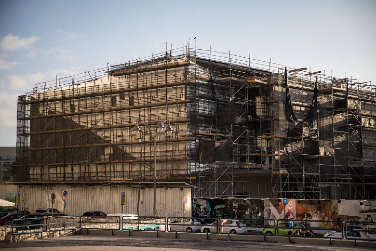 View of the construction on the new Museum of Tolerance in the city center of Jerusalem, on December 18, 2018. Photo by Hadas Parush/Flash90.