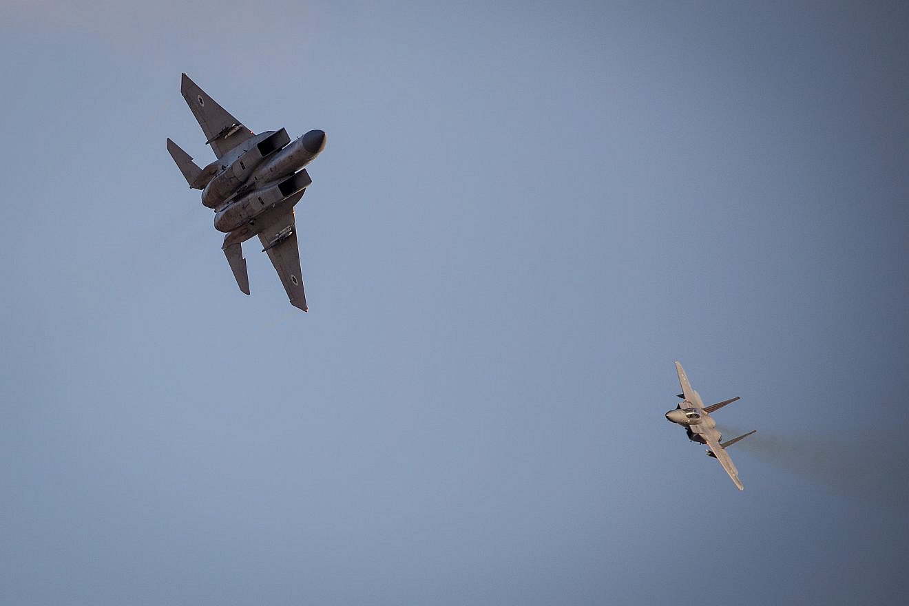 Israeli Air Force F-15 Eagle fighter planes. Credit: Aharon Krohn/Flash90.