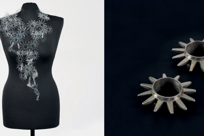 An exhibit featuring Jewish jewelry from the Islamic world. Credit: Museum for Islamic Art.