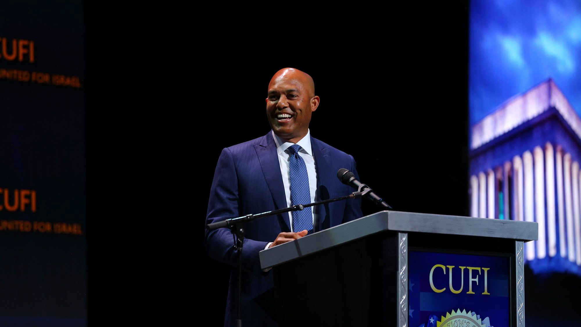 New York Yankees legend Mariano Rivera at the 2019 CUFI Washington Summit, July 9, 2019. Credit: CUFI.