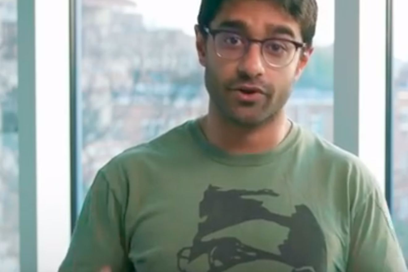 U.S. Rep. Alexandria Ocasio-Cortez’s former chief of staff, Saikat Chakrabarti. Credit: Screenshot.