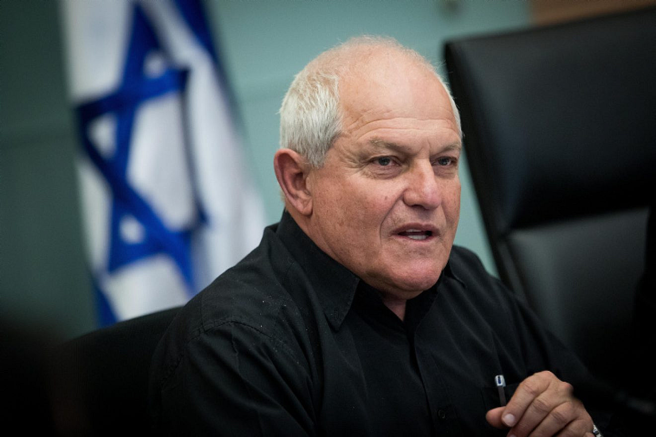 Israeli Welfare Minister Haim Katz during a finance committee meeting in the Knesset on March 5, 2018. Photo by Yonatan Sindel/Flash90.