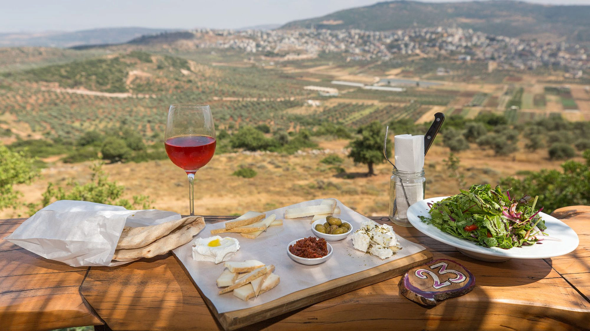 A view of Israel's Lotem Winery in the Galilee. Photo by Dror Arzi.