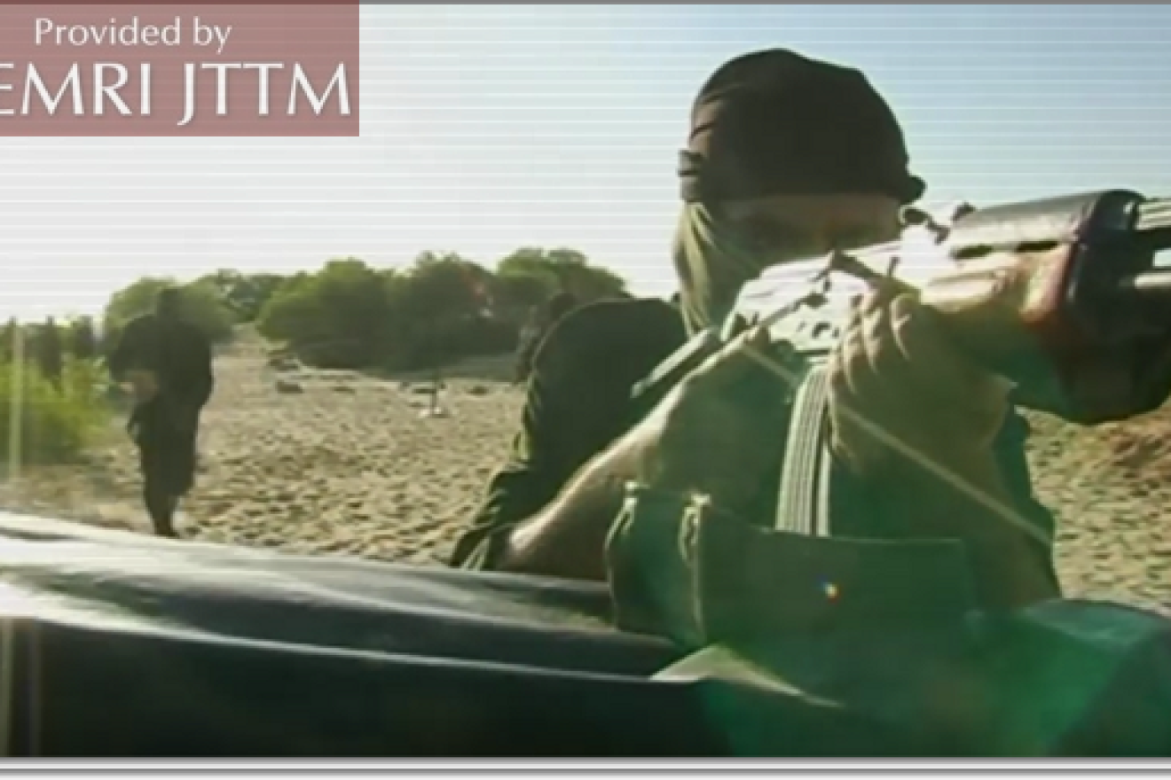 Screenshot showing footage from the Jaysh Al-Islam training camps. Credit: MEMRI.