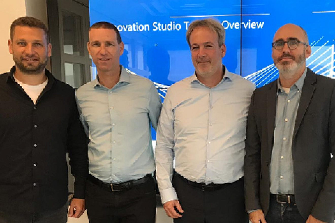 From left: Zooz VP product Nadav Naaman, Mesh CEO Oded Zehavi, ChargeAfter CEO Meidad Sharon and Visa Innovation manager in Tel Aviv Shahar Friedman. Credit: Visa.