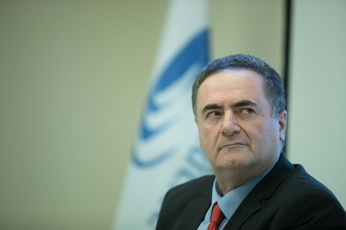 Then-Foreign Minister Israel Katz at the Transport Ministry in Jerusalem, June 23, 2019. Photo by Noam Revkin Fenton/Flash90.