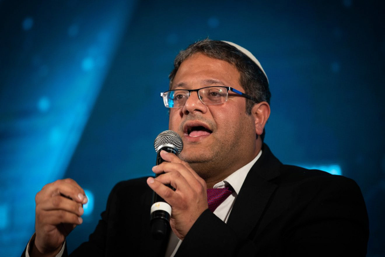 Itamar Ben-Gvir of Otzma Yehudit Party attends the Srugim conference in Jerusalem on Sept. 2, 2019. Photo by Yonatan Sindel/Flash90.