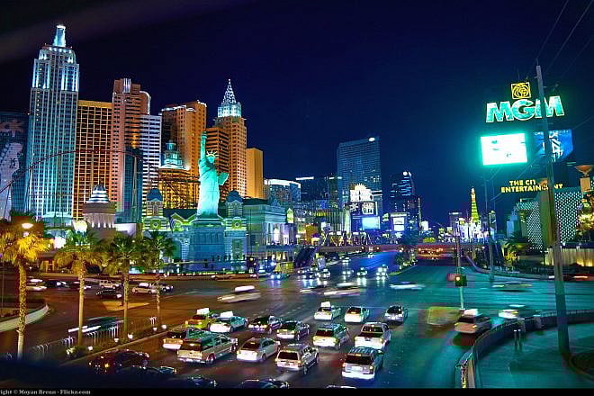 A view of the Las Vegas Strip. Photo by Moyan Brenn via Wikimedia Commons.
