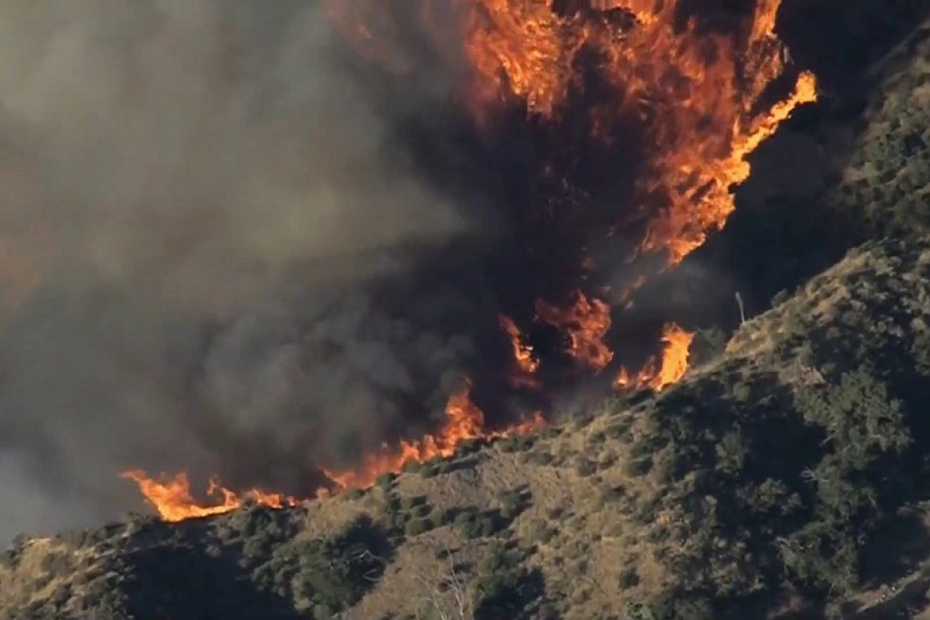 Fires in Northern and Southern California continue to be fueled by dry conditions and strong winds almost a week after they began, Oct. 30, 2019. Source: YouTube.