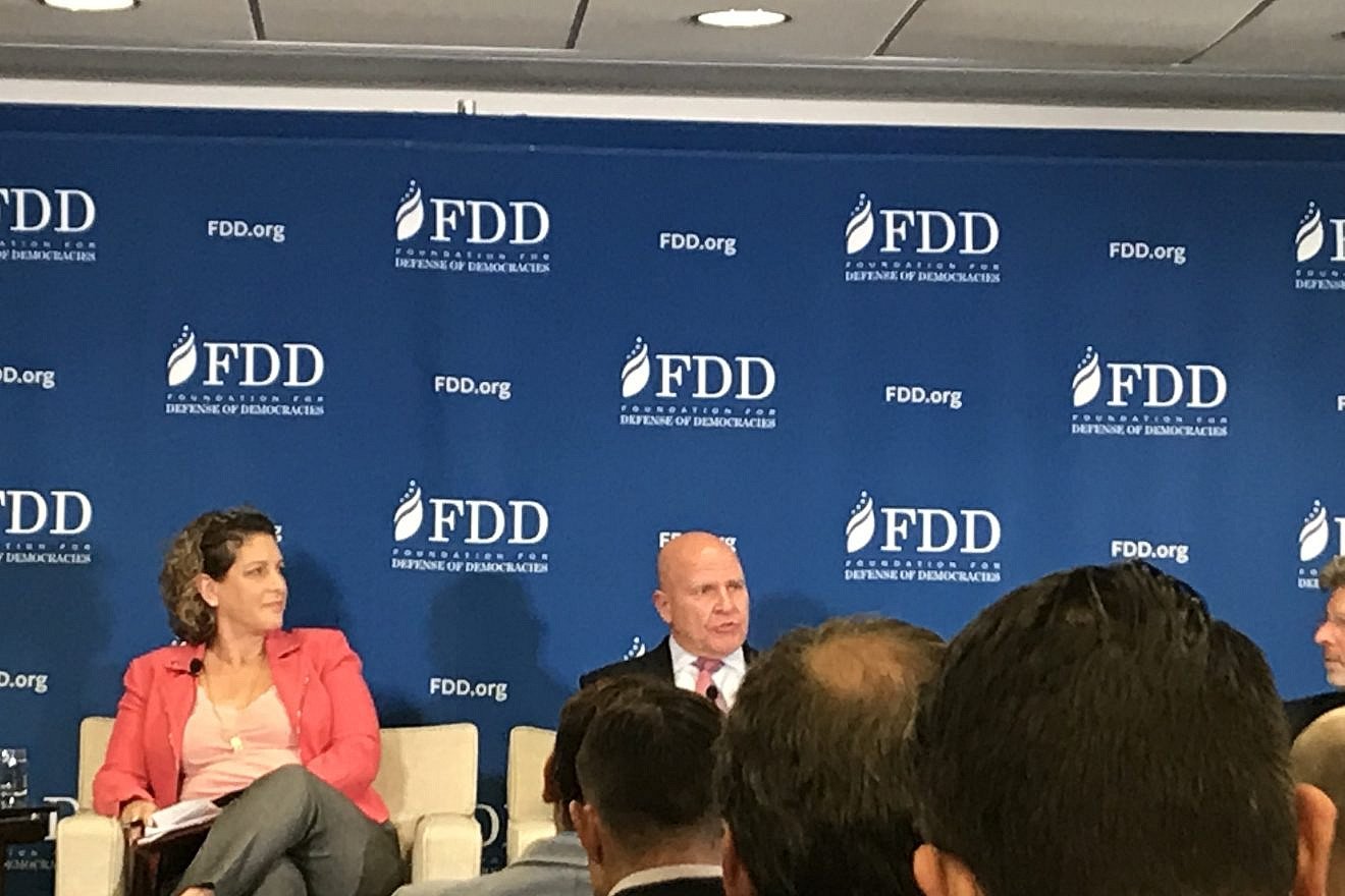 Former U.S. National Security Advisor Gen. H.R. McMaster speaks as part of a panel at the Foundation for Defense of Democracies in Washington, D.C., on Oct. 10, 2019. Credit: Jackson Richman/JNS.