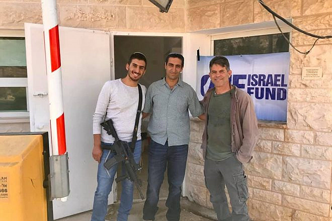 Marc Provisor (right), director of security projects for the One Israel Fund. Source: Facebook.