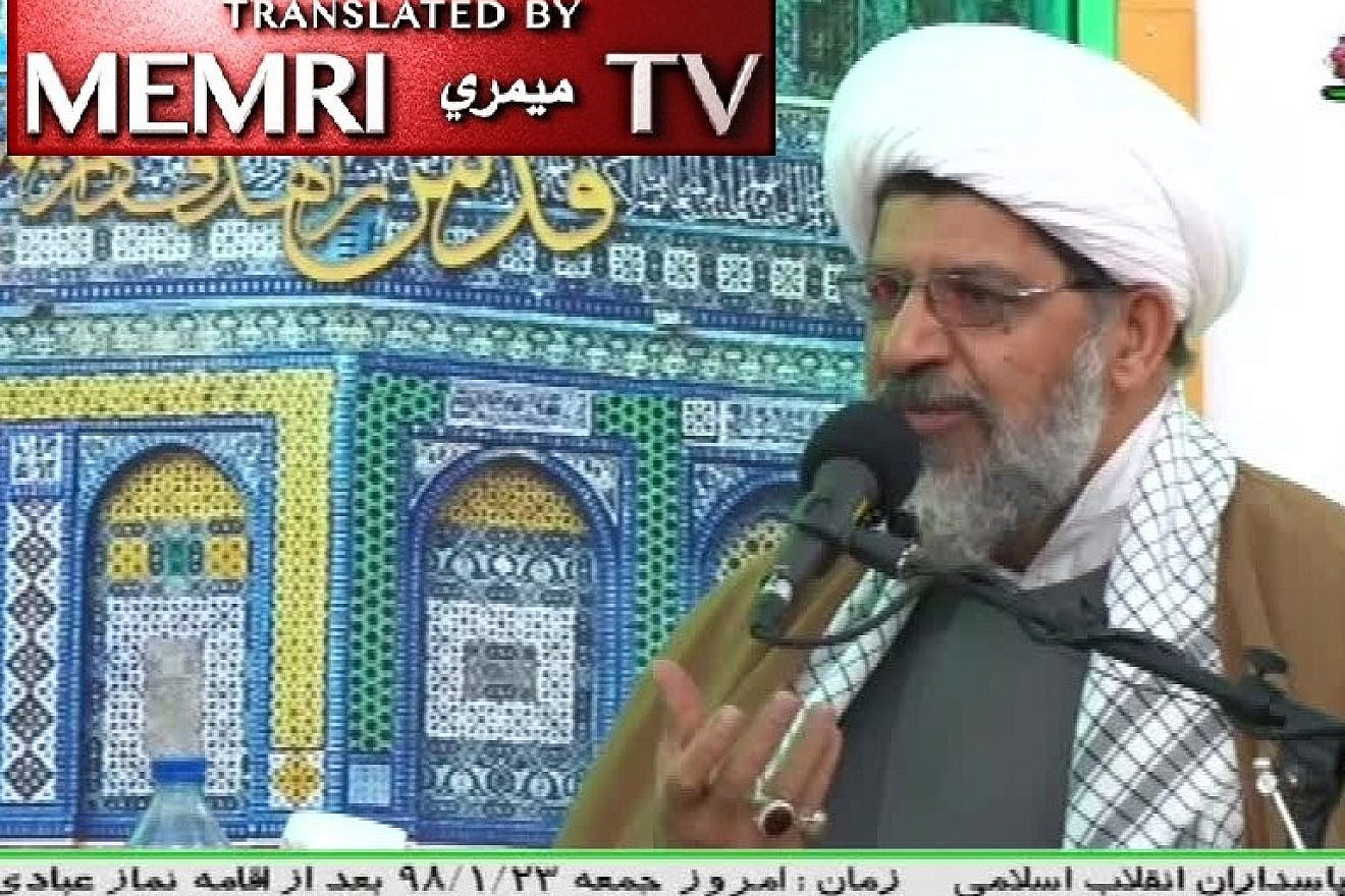 Senior Iranian cleric Ali Shirazi, the representative of Iran's Supreme Leader Ali Khamenei in the Islamic Revolutionary Guard Corps Quds Force. (MEMRI)