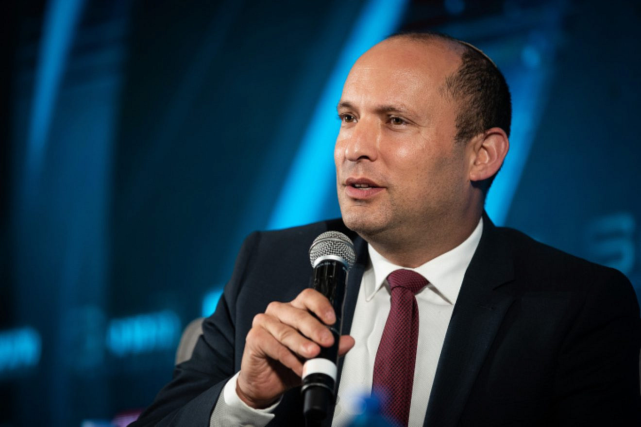 Yamina Party member Naftali Bennett attends the Srugim conference in Jerusalem on Sept. 2, 2019. Photo by Yonatan Sindel/Flash90.