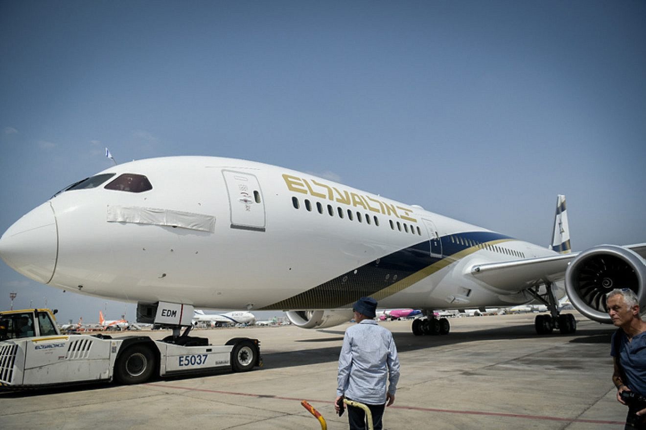 An El Al Boeing 787 Dreamliner at Ben-Gurion International Airport near Tel Aviv, on Sept. 19, 2019. Photo by Flash90.