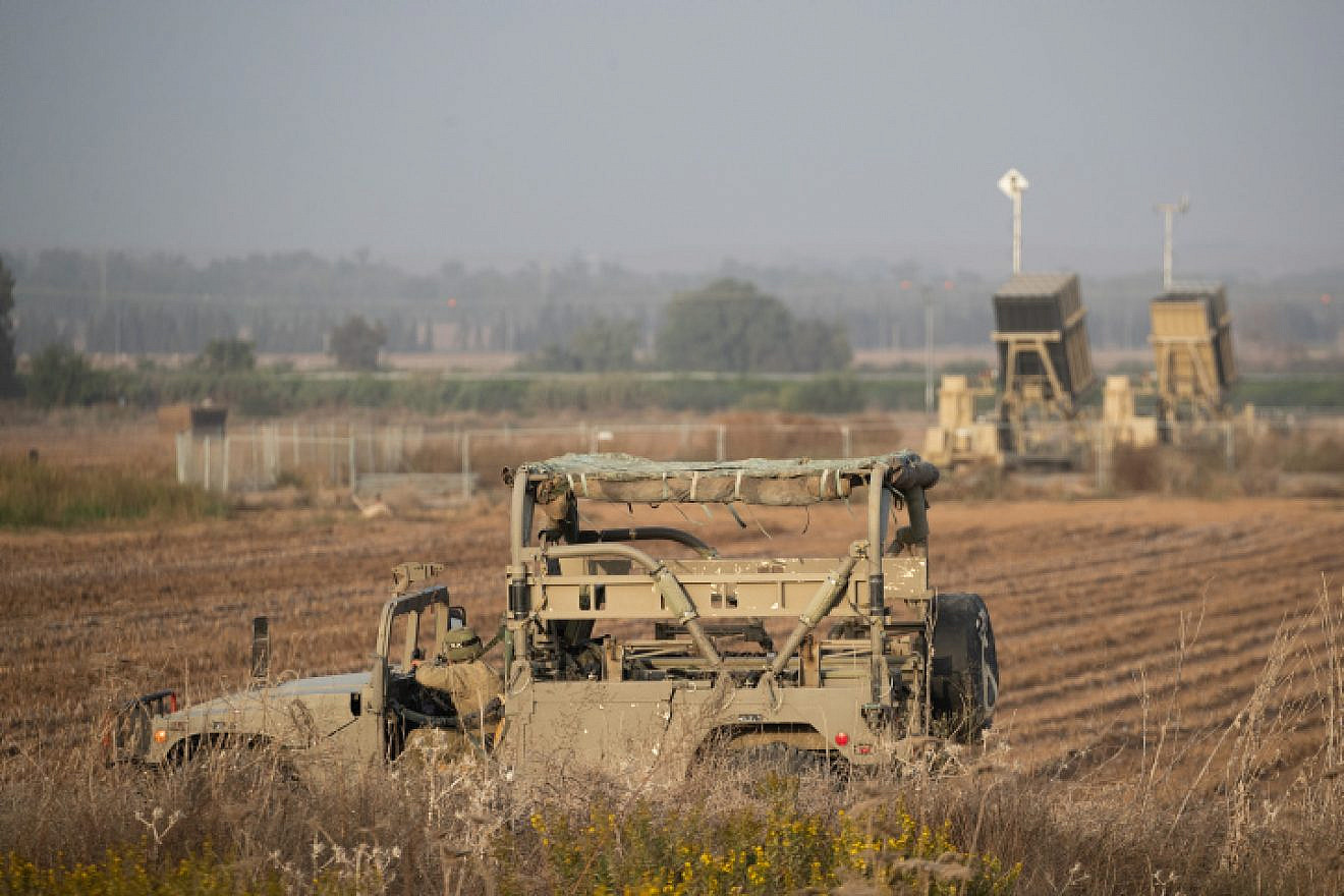 An Iron Dome air-defense system in Sderot in southern Israel near the border with the Gaza Strip on Nov. 13, 2019. Photo by Yonatan Sindel/Flash90.