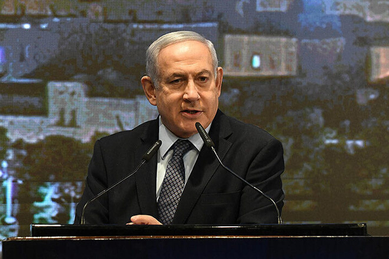 Israeli Prime Minister Benjamin Netanyahu speaks at the Christian Media Summit at the Friends of Zion Museum in Jerusalem on Nov. 3, 2019. Photo: GPO/Amos Ben-Gershom.