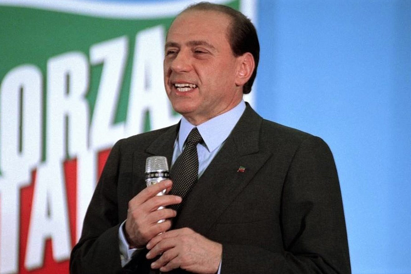 Former Italian Prime Minister Silvio Berlusconi of the Forza Italia Party, 1994. Credit: Wikimedia Commons.