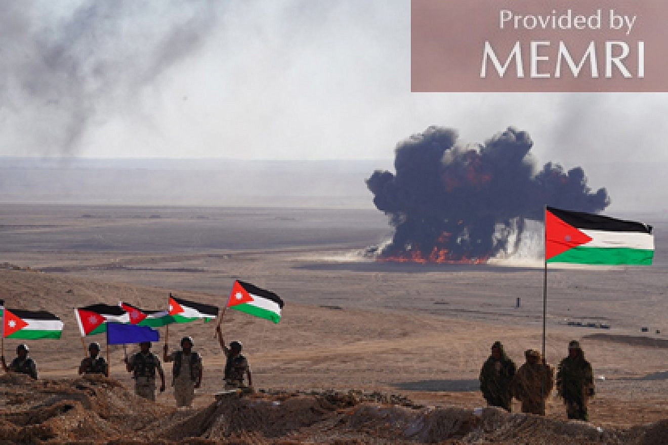 Members of the Jordanian Armed Forces participate in "Sword of Karameh" military maneuvers on Nov. 25, 2019. (MEMRI)