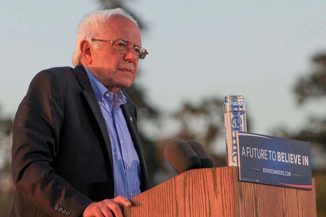 Vermont Sen. Bernie Sanders at a campaign rally in Vallejo, Calif., May 18, 2016, Credit: Shelly Prevost via Wikimedia Commons.