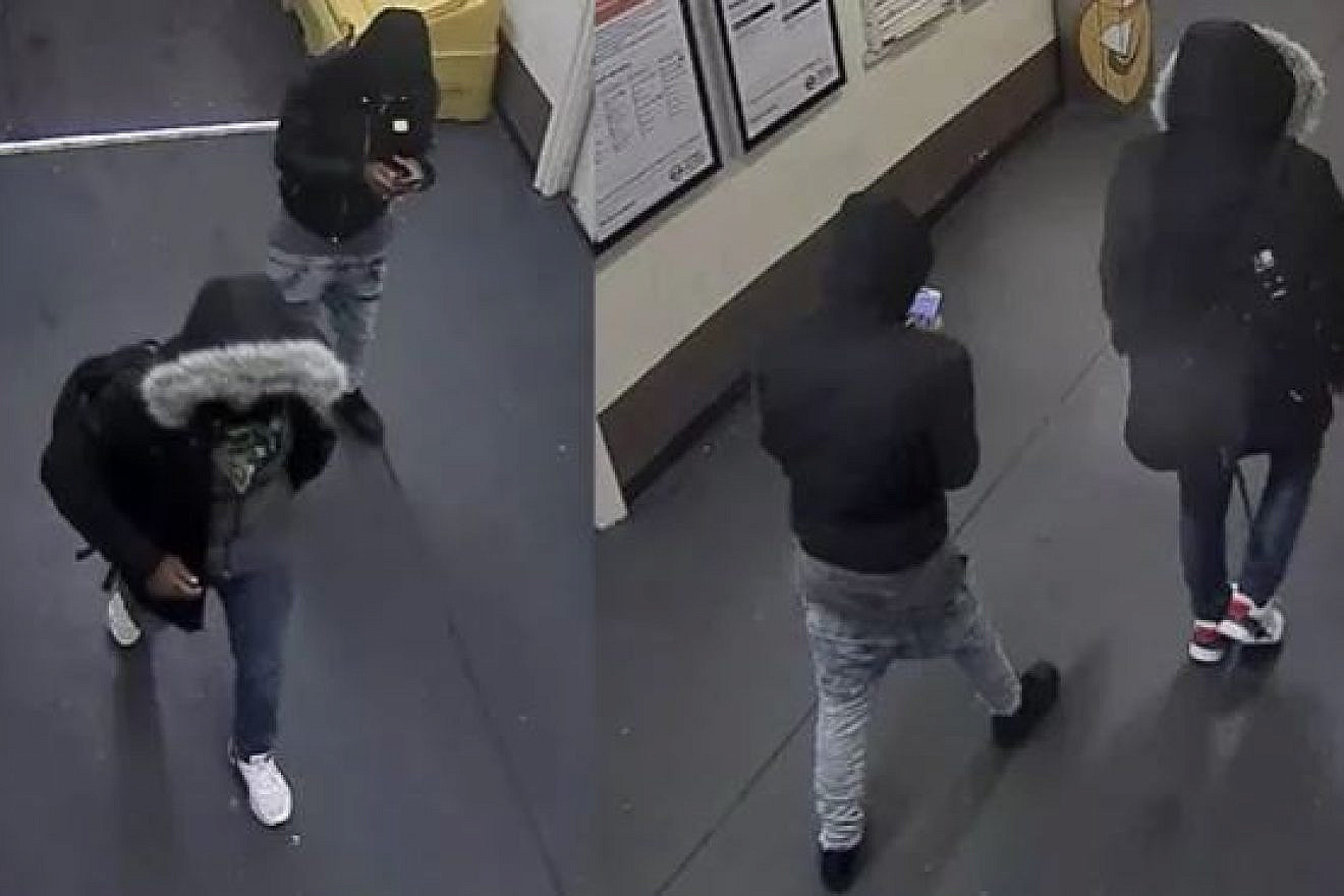 CCTV images of the suspects behind an anti-Semitic attack in north London on Nov. 29, 2019. Source: London Metropolitan Police.