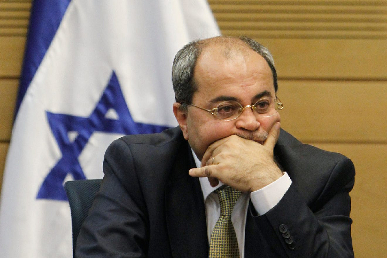 Knesset member Ahmad Tibi attends a meeting of the opposition at the Knesset on March 11, 2014. Photo by Miriam Alster/Flash90.