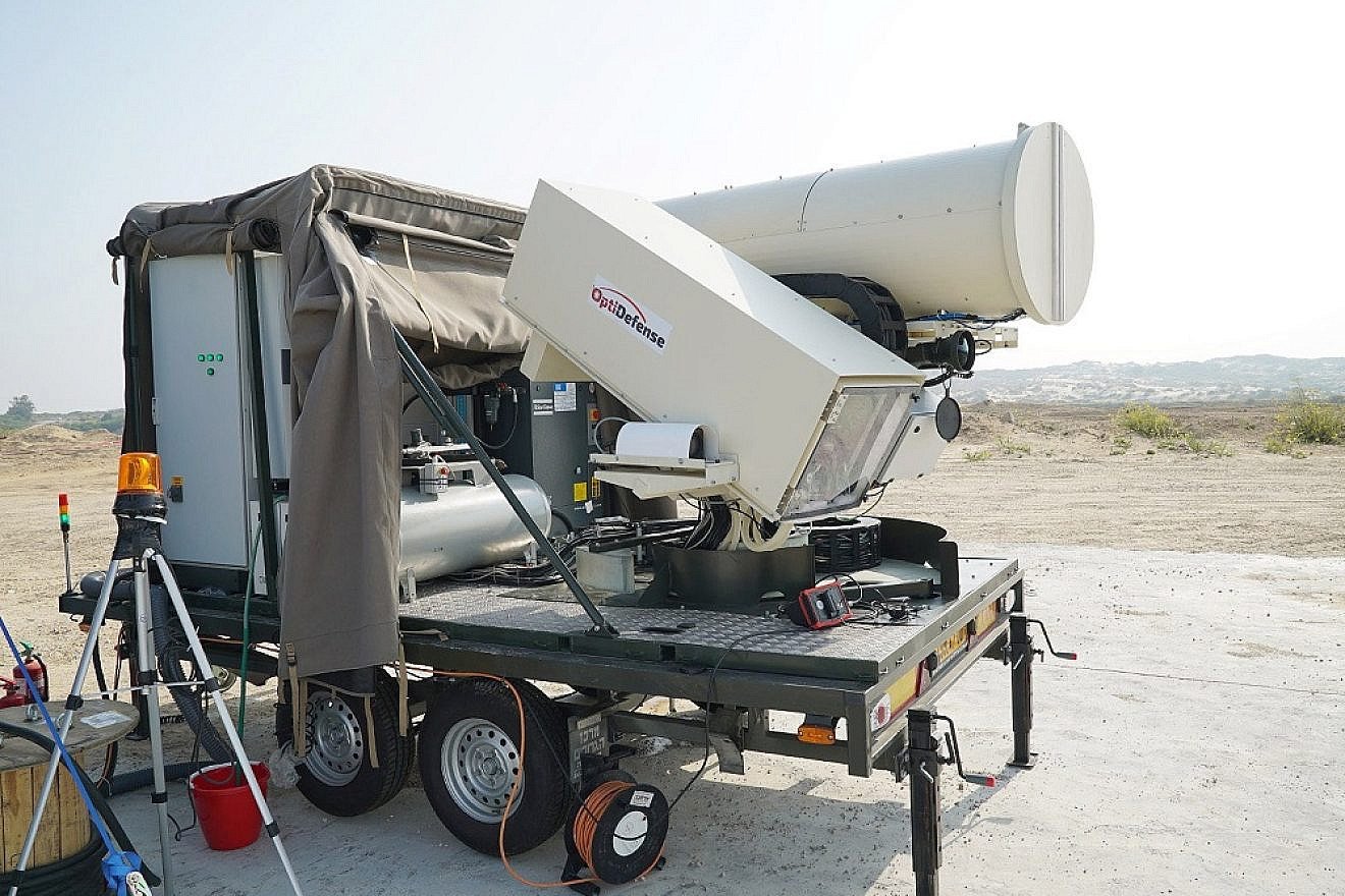 Israel's Light Blade laser-defense system. Credit: Israel Police.
