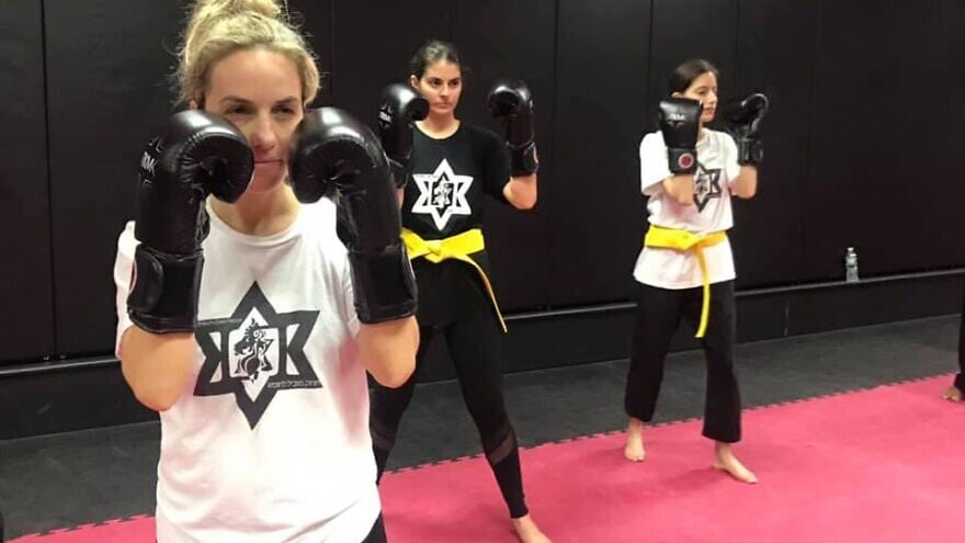 Women participate in a Legion self-defense class. Source: Facebook.