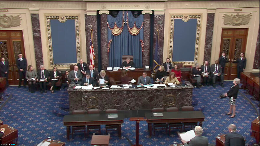 U.S. Supreme Court Chief Justice John Roberts presiding over the impeachment trial of U.S. President Donald Trump. Credit: Wikimedia Commons.