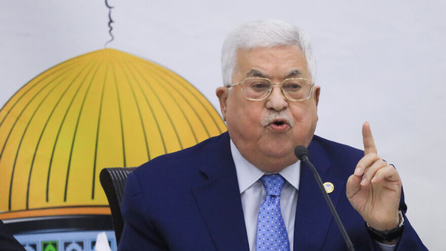 Palestinian Authority leader Mahmoud Abbas makes a statement at the Fatah Revolutionary Council Meeting in Ramallah, on Dec. 18, 2019. Photo by Flash90.
