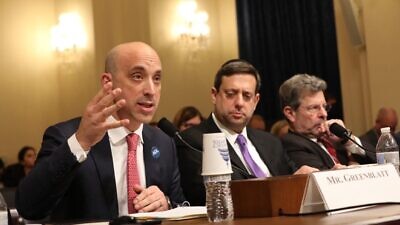Anti-Defamation League CEO and national president Jonathan Greenblatt (left) testifies before the House Homeland Security Committee on Jan. 15, 2020. Photo courtesy of Jen Liseo/Anti-Defamation League.