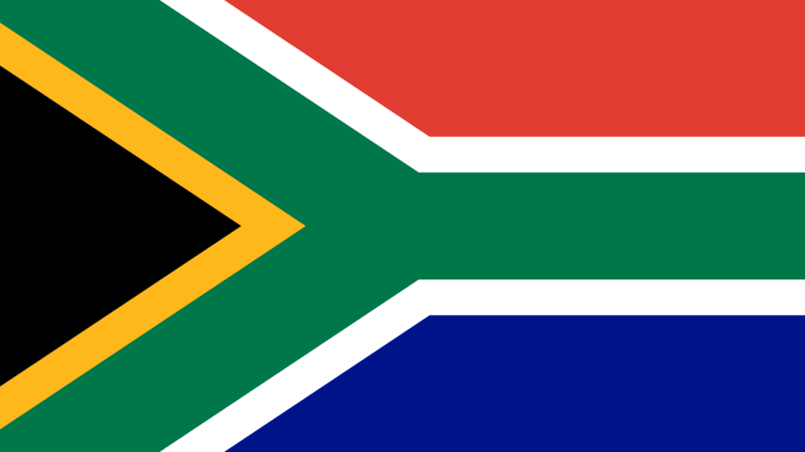 South African flag. Credit: Wikimedia Commons.