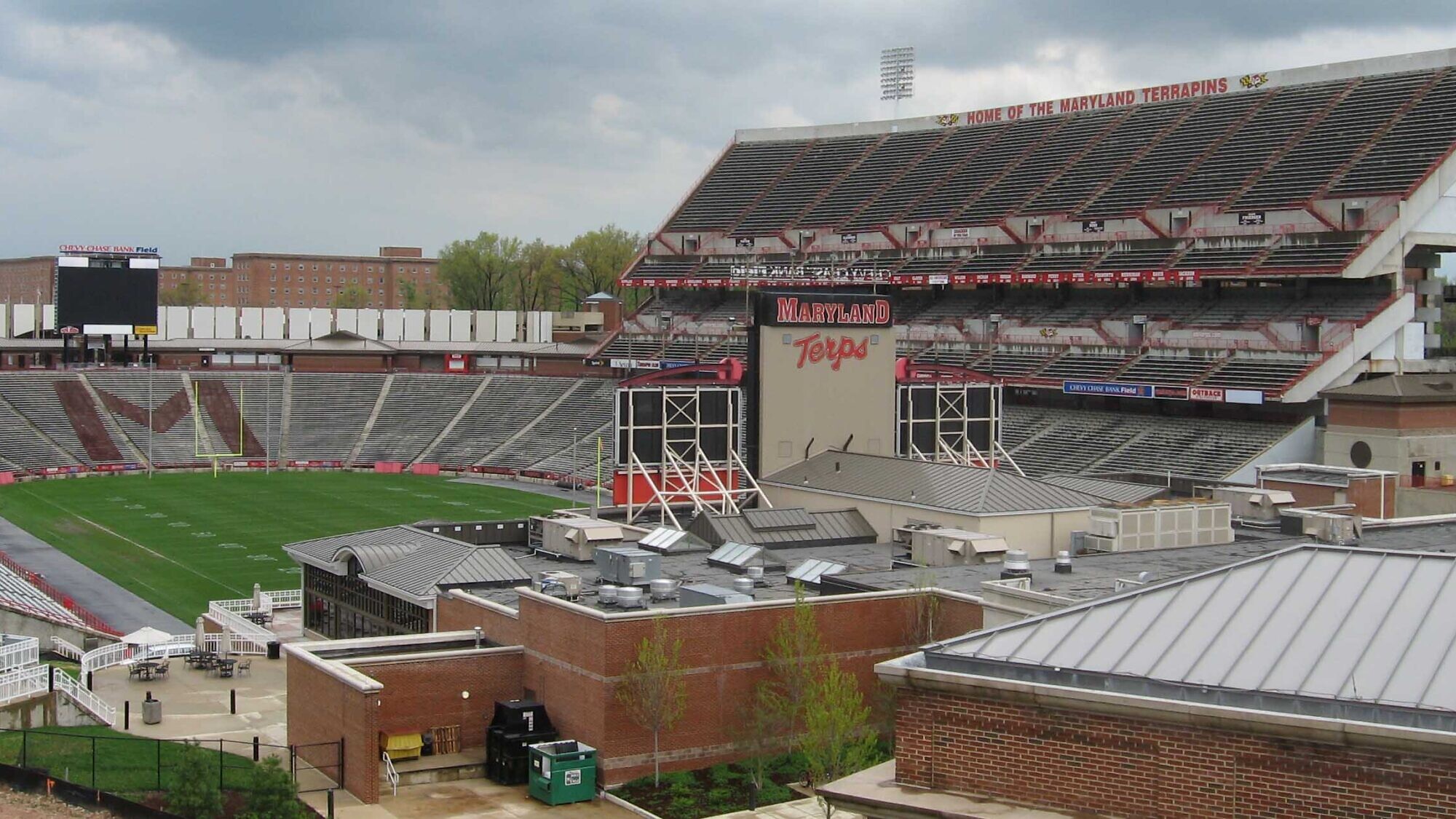 Chevy Chase Field at Byrd Stadium, home of the University of Maryland Terrapins. Credit: Wikimedia Commons.