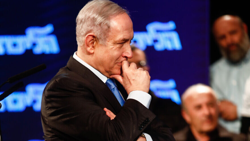 Israeli Prime Minister Benjamin Netanyahu at a Likud Party event in Lod, Israel, on Feb. 11, 2020. Photo by Flash90.