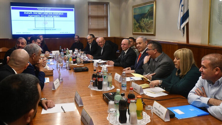 Israeli Prime Minister Benjamin Netanyahu discusses national preparedness regarding the coronavirus outbreak in China, and Israeli measures of limiting it if and when domestic cases are reported. Photo by Haim Zach/GPO.
