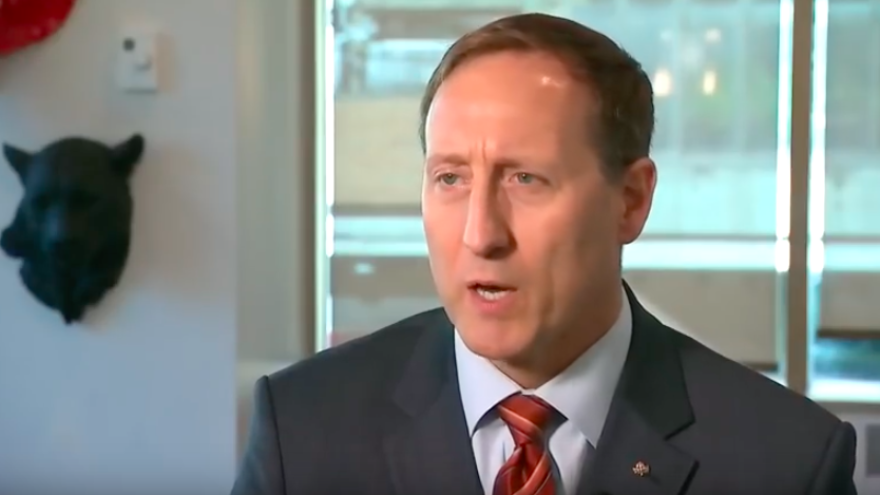 Canadian politician Peter MacKay, who is running for the leadership race in the Conservative Party. Source: Screenshot.