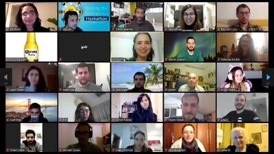 A group photo of the virtual hackathon called “HackCorona” on March 19-20, 2020. Credit: Courtesy.
