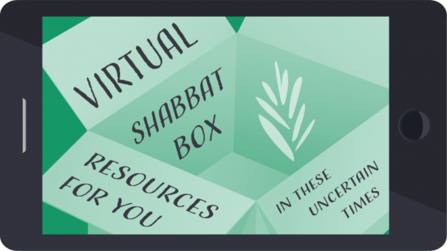 Virtual Shabbat Box provided by Reconstructing Judaism. Credit: Courtesy.