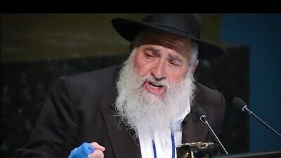 Rabbi Yisroel Goldstein, former leader of Chabad of Poway in Southern California. Source: YouTube.