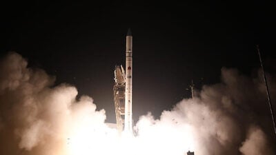 Israel's “Ofek 16” reconnaissance satellite is launched from a site in central Israel on July 6, 2020. Credit: Israel Aerospace Industries.
