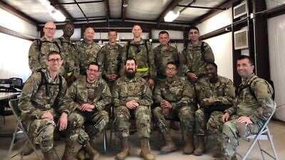 The chaplains training at Maxwell Air Force Base, including Rabbi Yitzchok Lerman and Rabbi Ezra Frazer of New Jersey. Credit: Courtesy.
