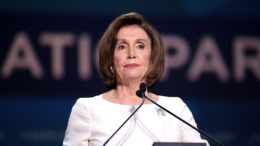 Speaker of the House Nancy Pelosi with attendees at the 2019 California Democratic Party State Convention at the George R. Moscone Convention Center in San Francisco, California. Credit: Gage Skidmore via Wikimedia Commons.