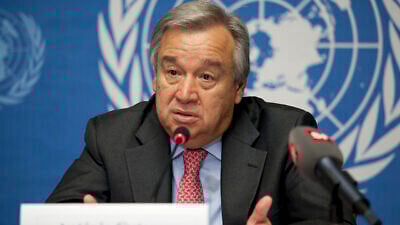 U.N. Secretary-General António Guterres. Source: Wikimedia Commons.